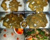 A picture of step 10 of Delhi's layered chicken Dum Biryani.