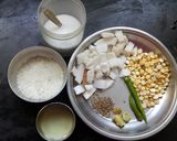 A picture of step 1 of Coconut chutney.