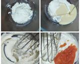 A picture of step 4 of Mixed fruit cheese cake.(No bake).