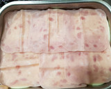 Foto del paso 6 de la receta: Pastel de pan bimbo con pollo, j.york, queso, bechamel..🍞🍴