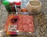 Foto del paso 1 de la receta Hamburguesas caseras de pollo-pavo y queso