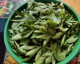 A picture of step 1 of Gongura chutney.