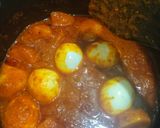 A picture of step 7 of Aloo anda salan.