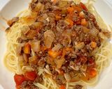 Hình bước làm 4 của món Mì Spaghetti bò bằm 🍝