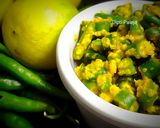 A picture of step 3 of Green Chilli Pickle.