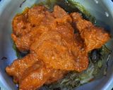 A picture of step 6 of Rajasthani Laal Maas.