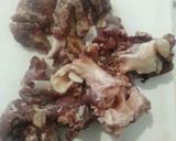 A picture of step 1 of Mutton curry.
