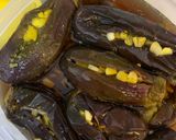 عکس مرحله 3 از دستور ترشی بادمجان شکم پر 🍆🧄