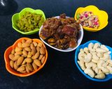 A picture of step 1 of Dry fruits energy balls.