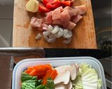 Foto langkah ke 1 dari resep Sapo Tahu Udang Ayam.