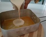 A picture of step 5 of Marie biscuits pudding.