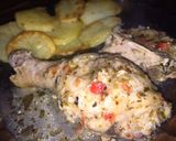 Foto del paso 3 de la receta: 👩🏼‍🍳Pollo al ajo con papas al horno 😊