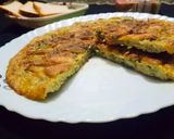 स्पेनिश ऑम्लेट (spinach omelette recipe in Hindi) रेसिपी चरण 6 फोटो