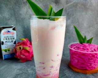 Es Cendol Susu Buah Naga - Step 4
