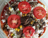 عکس مرحله 4 از دستور پیتزا مخلوط 🍕🥤