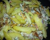A picture of step 5 of Sultan chips.