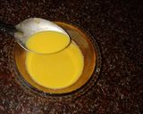 A picture of step 2 of Motichur Custard kulfi.