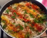 A picture of step 8 of Hyderabadi Kacchi Murgh Dum Biryani.