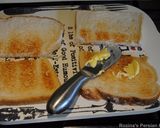 A picture of step 2 of Toasted bread with feta cheese and.......