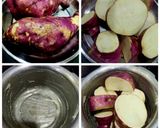 A picture of step 1 of Mawa Malai Sweet Potato Halwa.