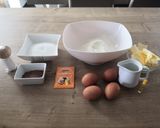 Une image de l'étape 1 de Cake marbré Vanille/Chocolat, très facile.