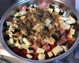 Une image de l'étape 6 de Veau aux olives,tomates et courgette.
