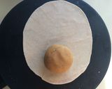 A picture of step 7 of Puran poli / Vedmi.