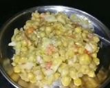 A picture of step 3 of Matar chaat.