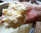 A picture of step 3 of White Butter/Makhan Mishri.