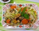 Hình bước làm 7 của món Miến dong xào chay