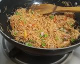 A picture of step 2 of Vermicelli pulav.
