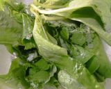 Gambar langkah 3 resipi Masak Lemak Tempoyak Bersama Daun Bayam.