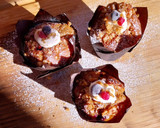 Foto del paso 20 de la receta: Muffins de frutos del bosque rellenos de cremoso de nata (sin gluten)