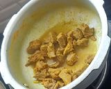 A picture of step 1 of Mutton Afghani.