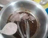 A picture of step 3 of Eggless chocolate Ganache Cake.