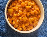 A picture of step 3 of Lauki chanadal sabji.