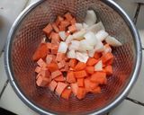 รูปขั้นตอนการทำที่ 1 ของ ข้าวแกงกะหรี่หมูหม้อหุงข้าว