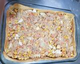 Foto del paso 6 de la receta: Tarta de atún, choclo, zanahoria, huevo y cebolla