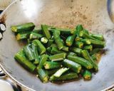 A picture of step 1 of Masaledar dahi (curd) bhindi.