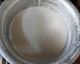 A picture of step 2 of Neer dosa and potatoes with coconut chutney.