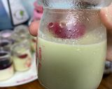 Hình bước làm 9 của món Panna Cotta Việt Quất - Trà Xanh