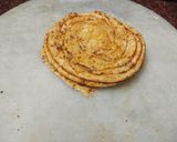 A picture of step 4 of Namak mirch paratha.