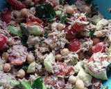 Une image de l'étape 4 de Salade composée thon pois chiches.