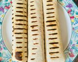 A picture of step 4 of Tortilla Rolls with Ham and Cheese.