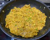 A picture of step 4 of Rajasthani aloo pyaaz kachori.