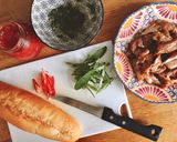 Hình bước làm 3 của món Bánh Mì Gà Xé
