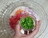A picture of step 2 of Instant Vegetables bread idli recipe.