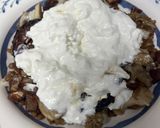 Foto del paso 7 de la receta: Ensalada de lentejas con berenjena asada, tomates secos, dátiles y burrata !!!!