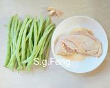 四季豆炒雞腿肉的食譜步驟1照片
