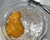 Une image de l'étape 2 de Pudding de chia et compotée de pêches.